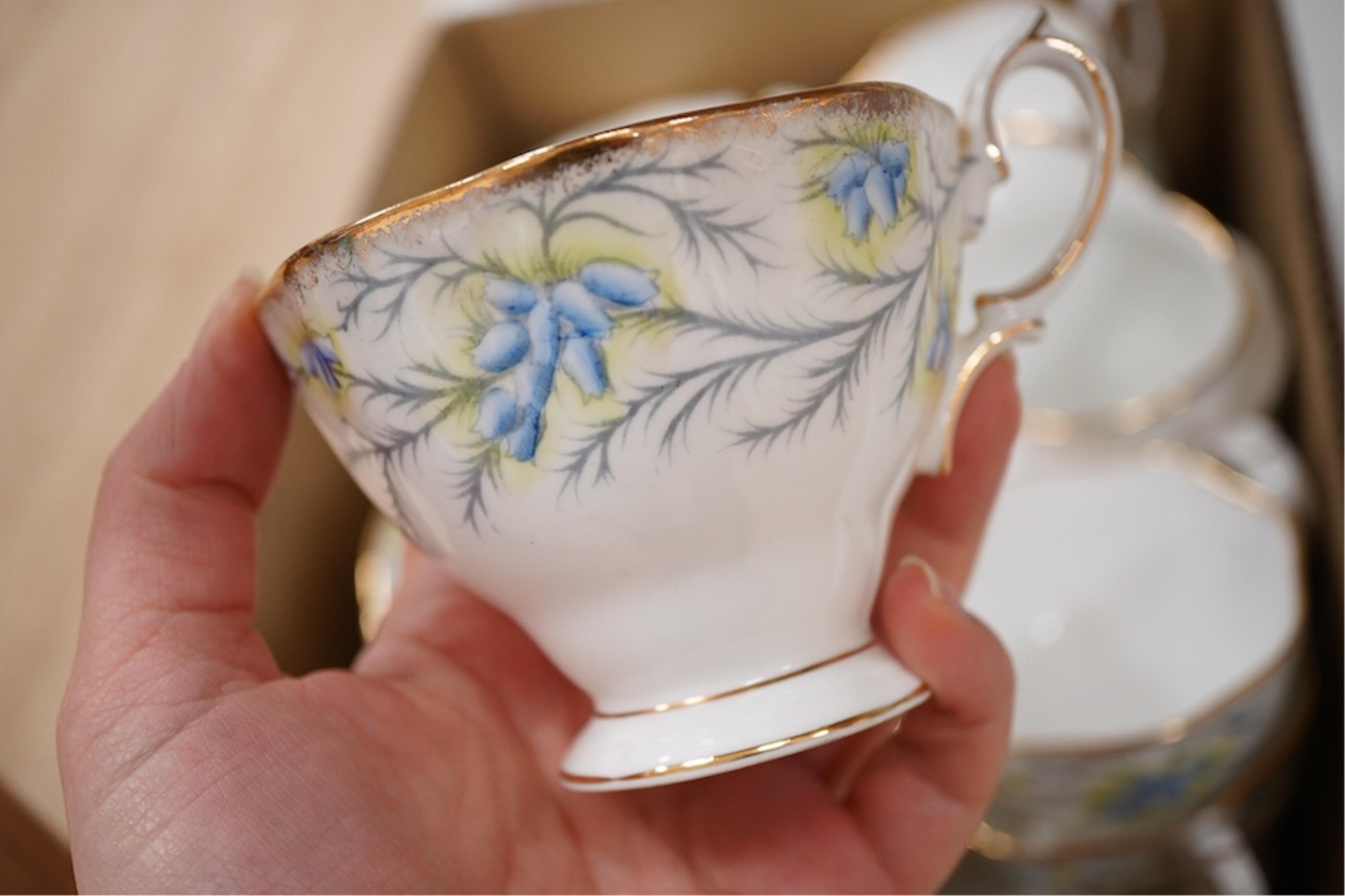 A Royal Albert Heather Bell part tea service